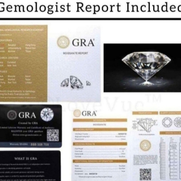 Elegant 6ct Certified Moissanite Silver Stud Earrings - Picture 8 of 10